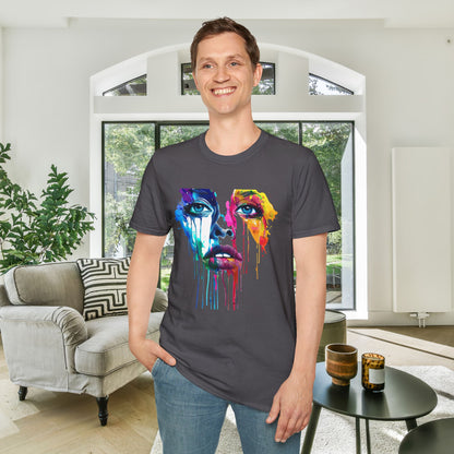 Colorful Face Adult T-shirt