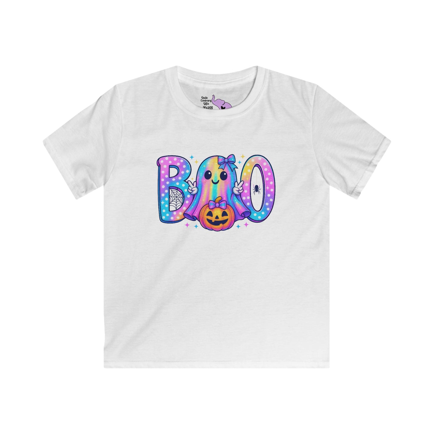 Pastel Boo Kids Softstyle Tee