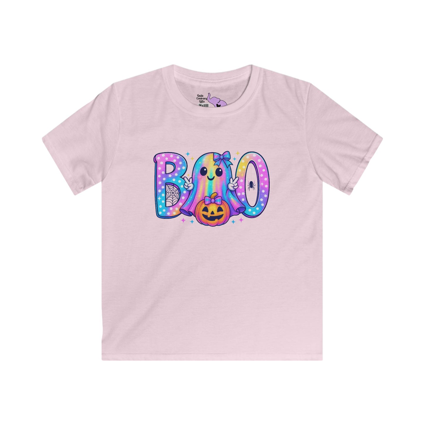 Pastel Boo Kids Softstyle Tee