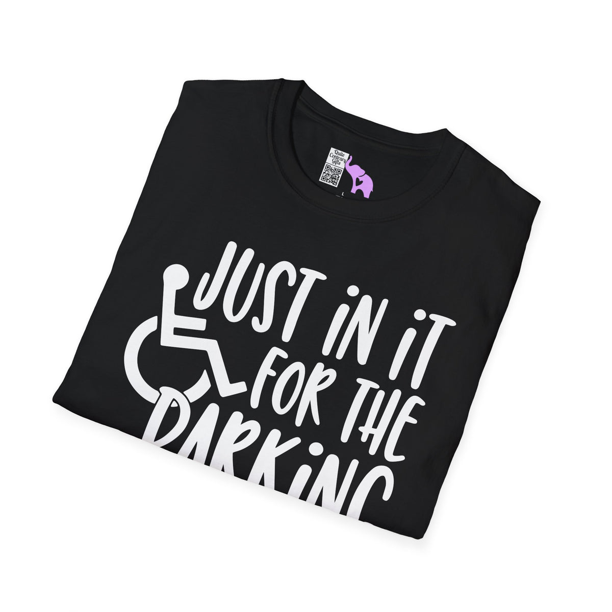 Just In It For The Parking (Wheelchair User) Adult T-shirt