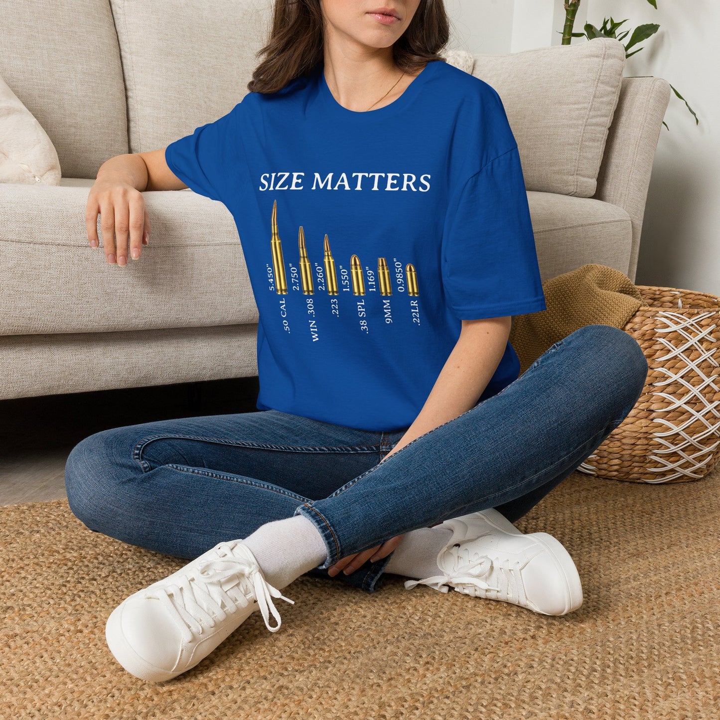 Size Matters (Ammo) Adult T-shirt