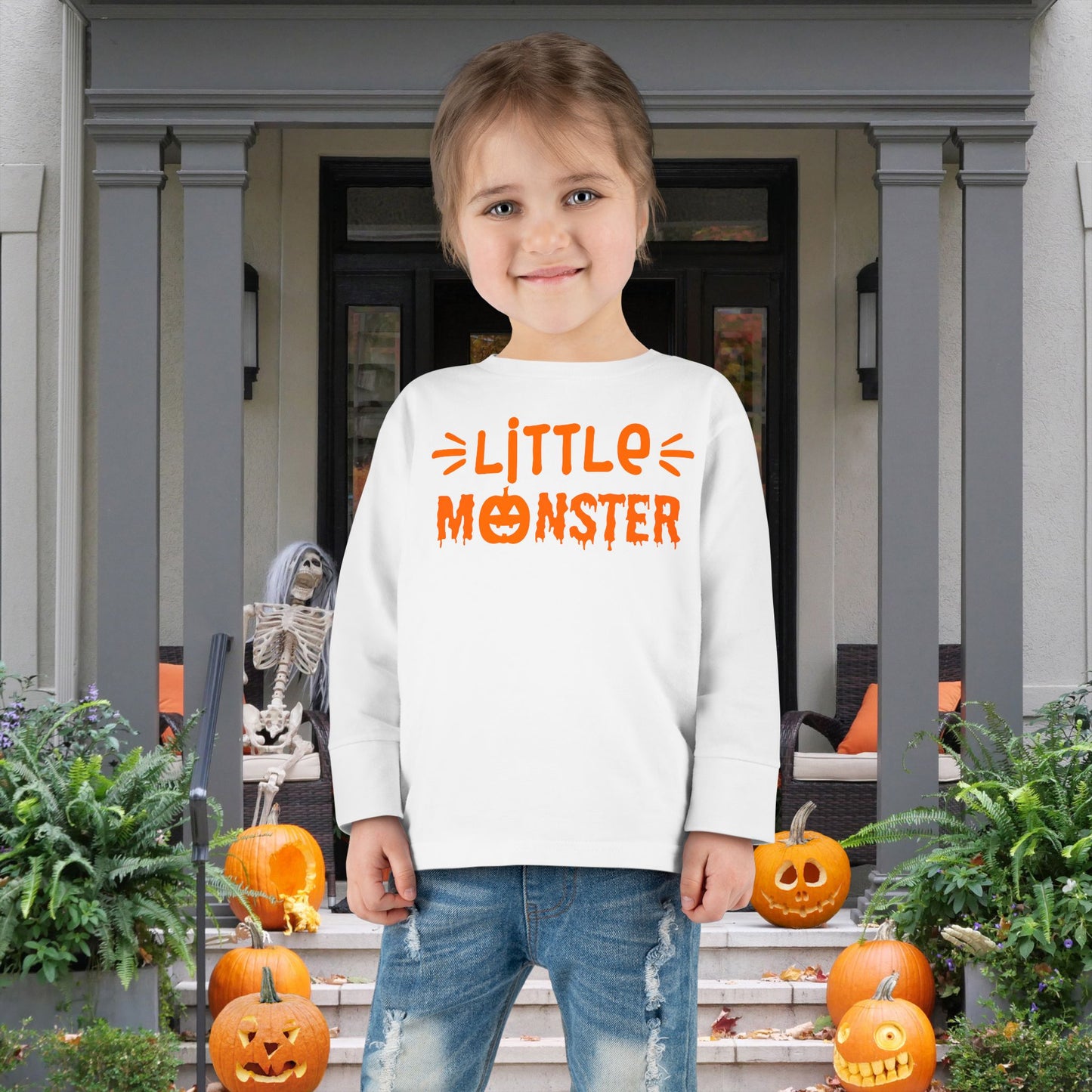 Little Monster Toddler Long Sleeve Tee