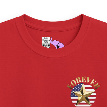 Gold Star Daughter Forever Proud Youth Softstyle Tee