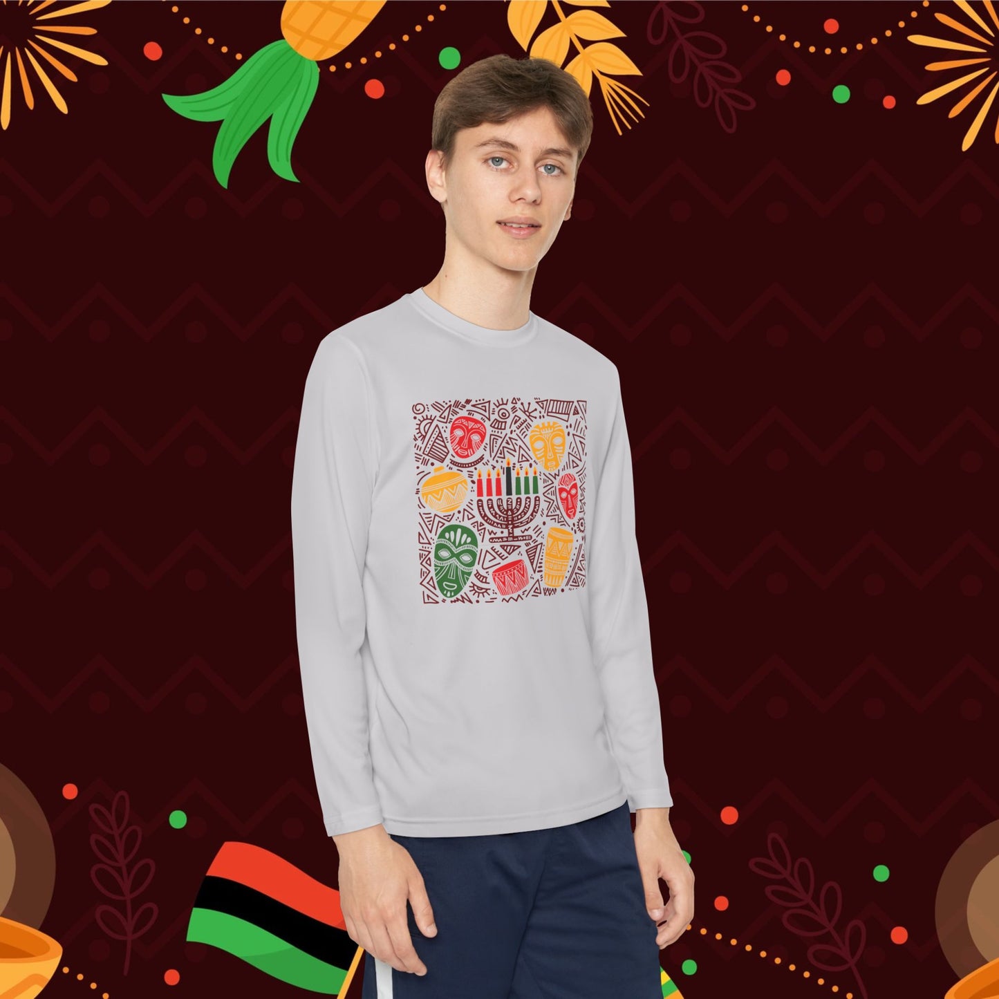 Kwanzaa Traditions Youth Long Sleeve Tee
