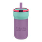 Personalized Kids 12oz Leakproof Straw Tumbler — Engraved Name Water Bottle