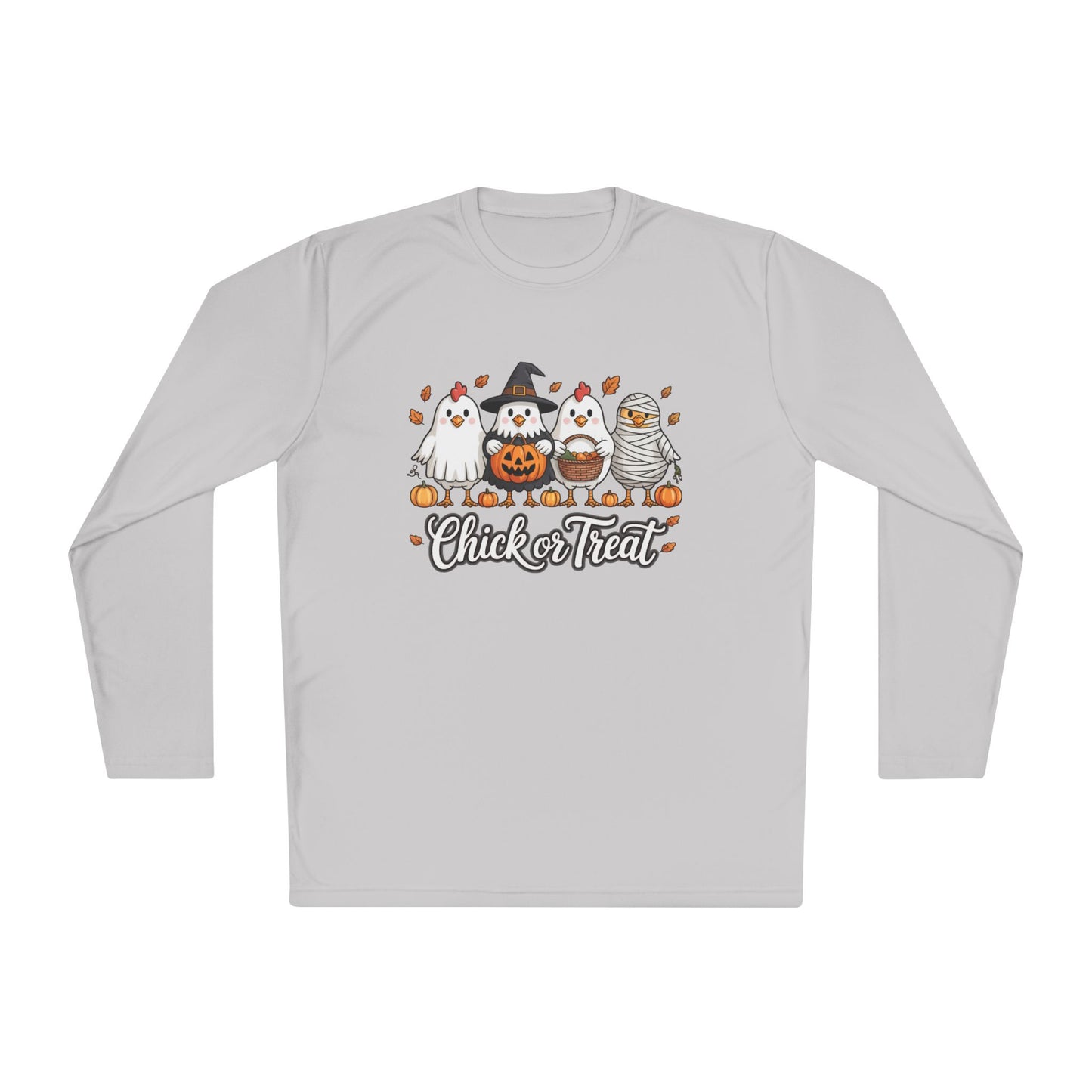Chick or Treat Adult Long Sleeve Tee