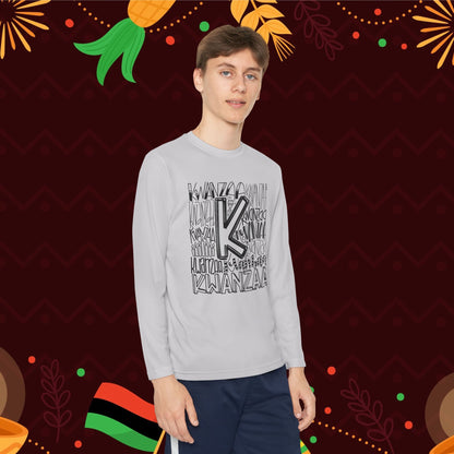 Kwanzaa Wordcloud Youth Long Sleeve Tee