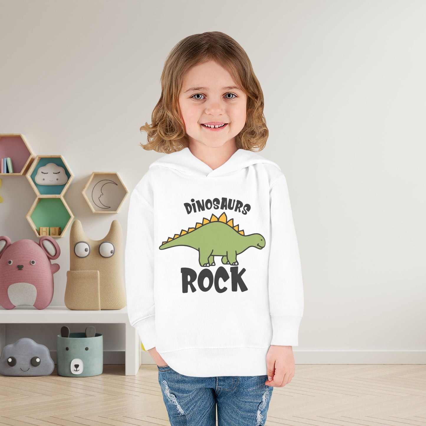 Dinosaurs Rock Toddler Hoodie