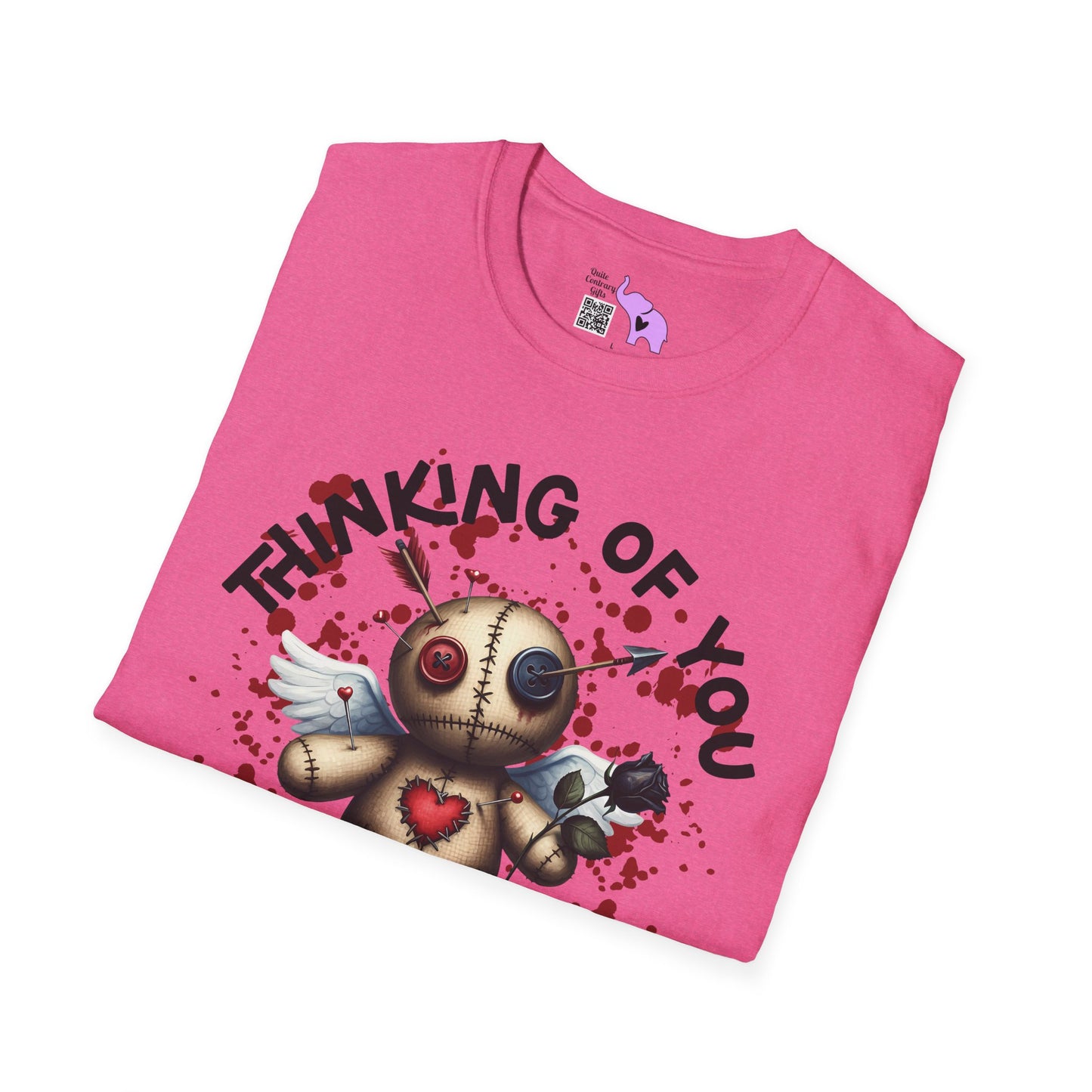 Anti-Valentine Voodoo Doll Adult T-shirt