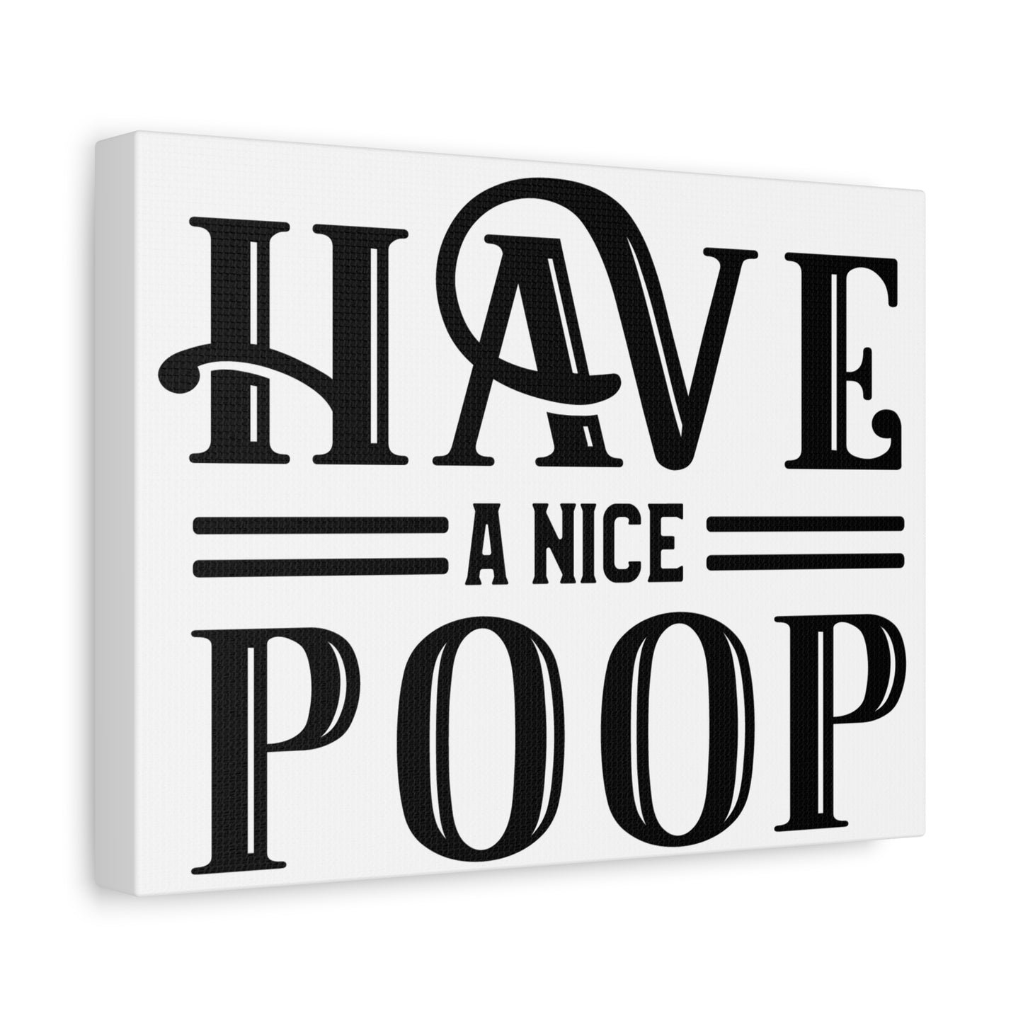 Have A Nice Poop (Horizontal) Canvas Art