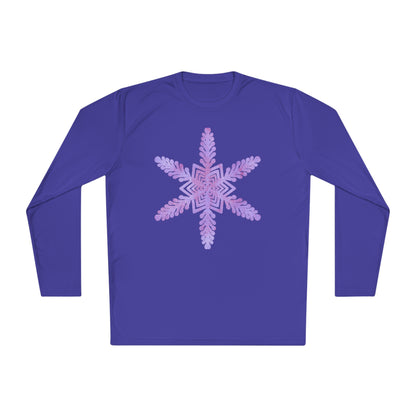 Large Snowflake 2 Adult Long Sleeve Tee