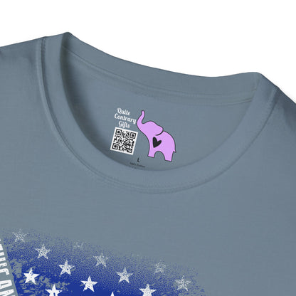 American Flag w/State Names Adult T-Shirt