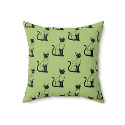 Siamese Charm – Sage Garden Throw Pillow