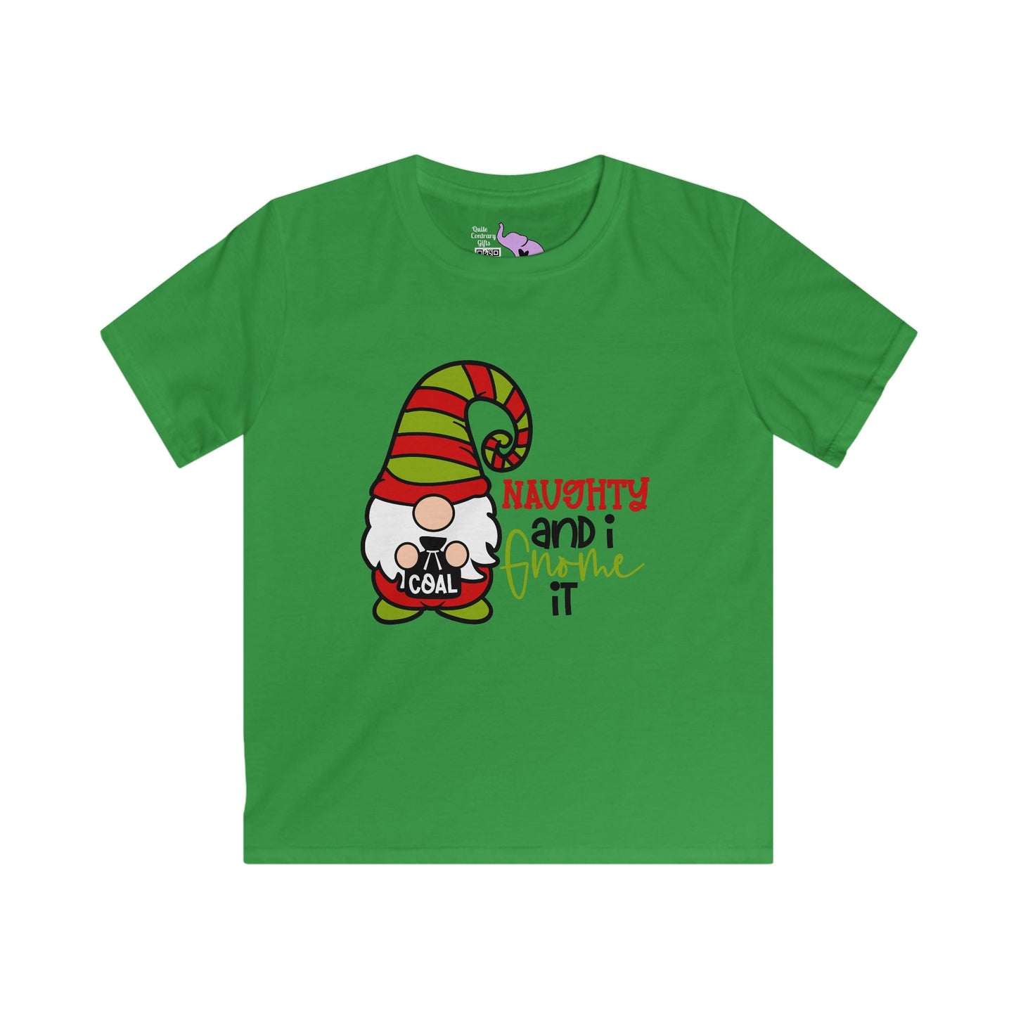 Naughty and I Gnome It Youth Softstyle Tee