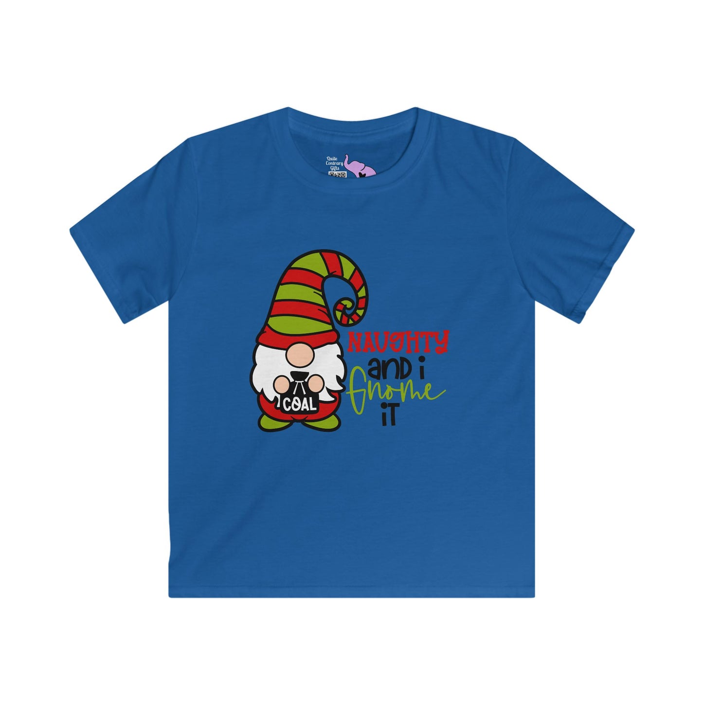 Naughty and I Gnome It Youth Softstyle Tee