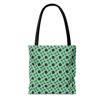 Emerald Pinwheels Canvas Tote Bag