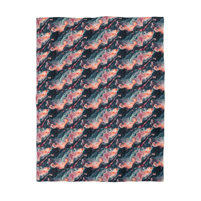 Pink Venom Marble Microfiber Duvet Cover