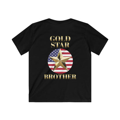 Gold Star Brother Forever Proud Youth Softstyle Tee