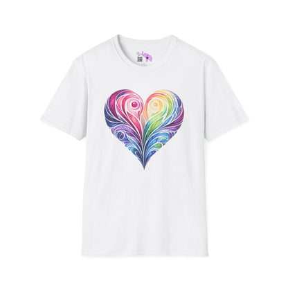 Colorwave Heart Adult T-shirt