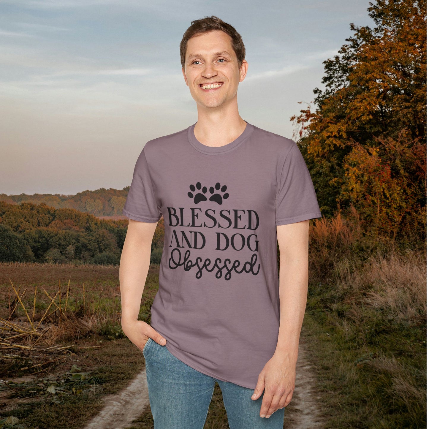 Blessed And Dog Obsessed Adult T-shirt