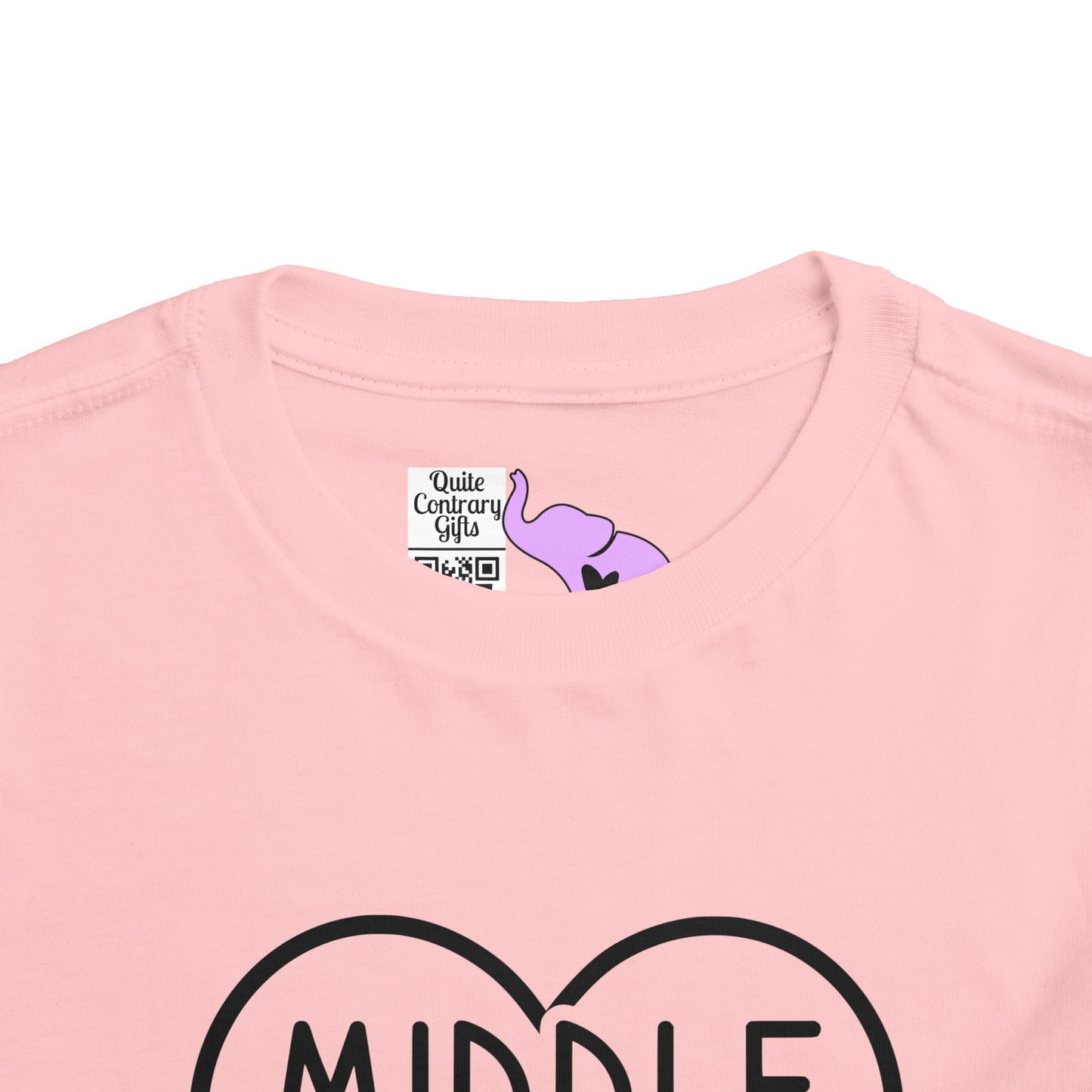 Middle Sister (Heart) Toddler Tee