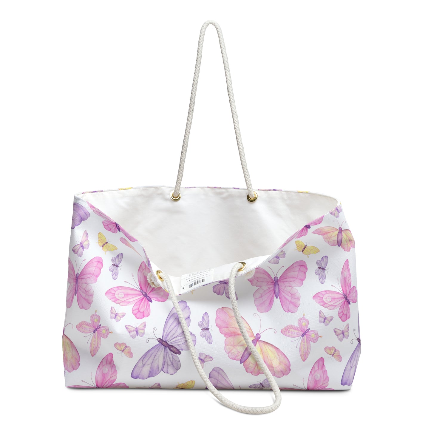 Pastel Butterfly Dreams Weekender Bag
