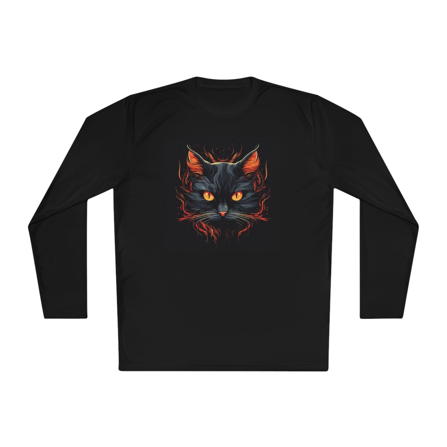 Creepy Black Cats 10 Adult Long Sleeve Tee