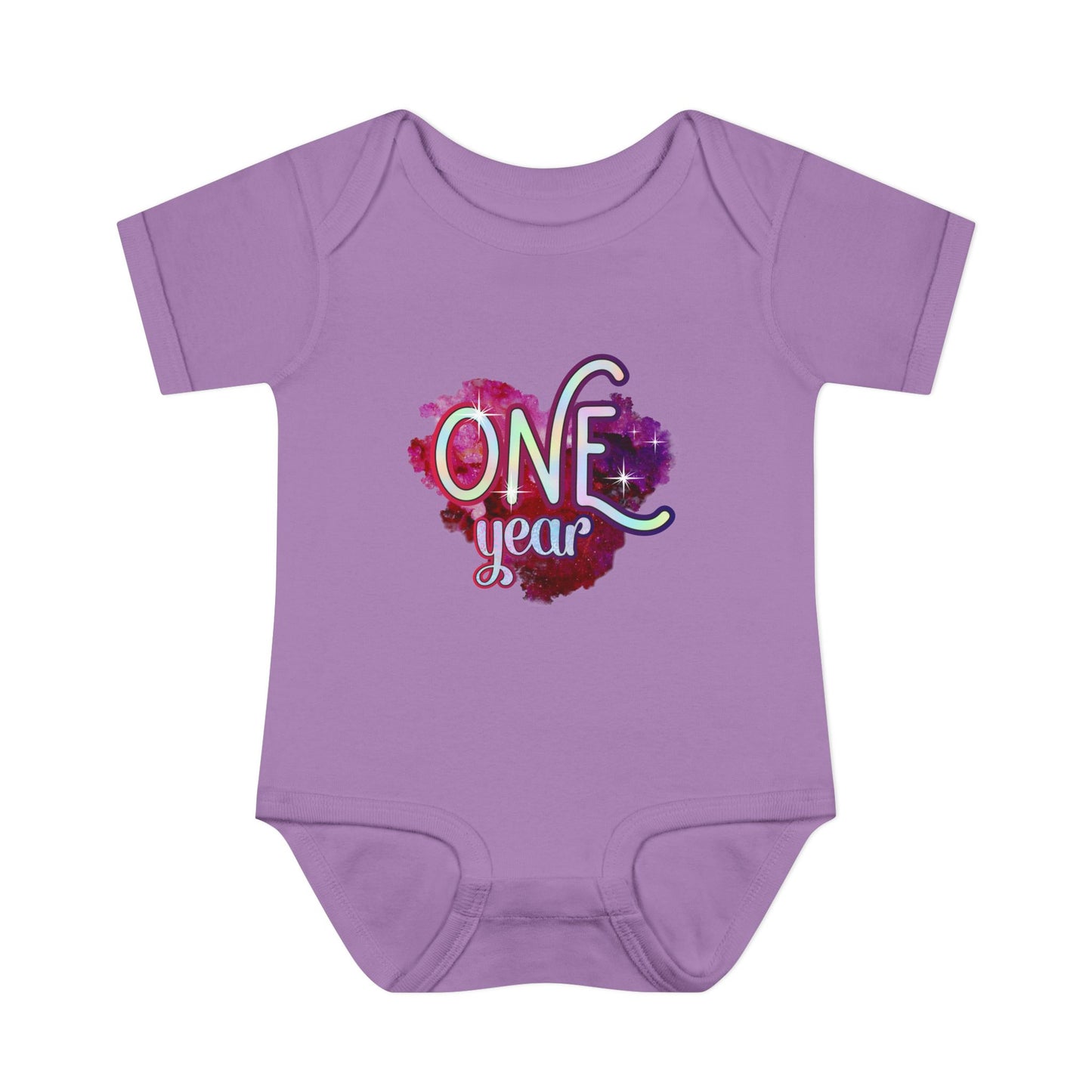 Stardust Baby Milestone Bodysuit-One Year