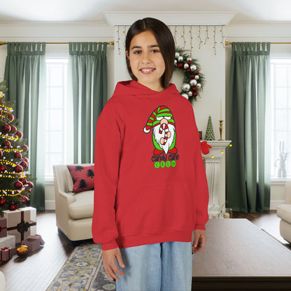 Candy Cane Crew Gnome Youth Hoodie