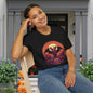 Creepy Bats Over Moon 9 Adult T-shirt