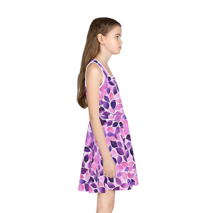 Lilac Serenade Girls' Sleeveless Sundress