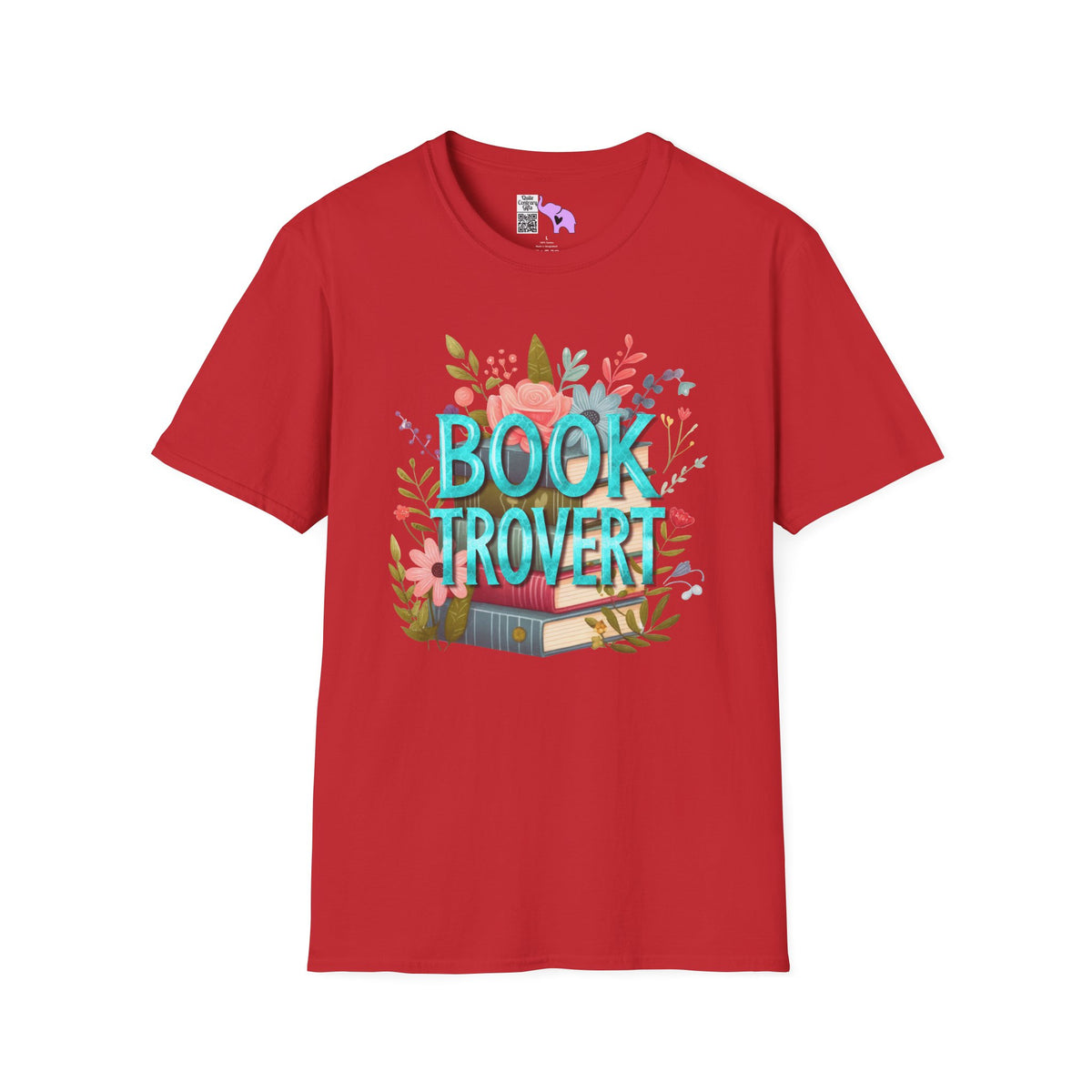 Booktrovert (Floral) Adult T-shirt