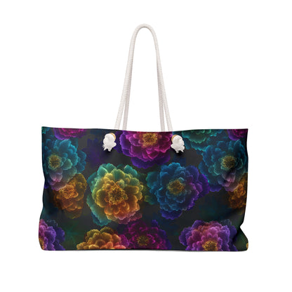 Neon Whisper Blooms Weekender Bag