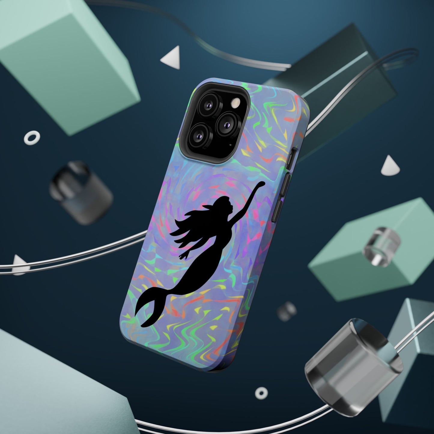 Mermaid Silhouette MagSafe® Compatible Tough Case for iPhone