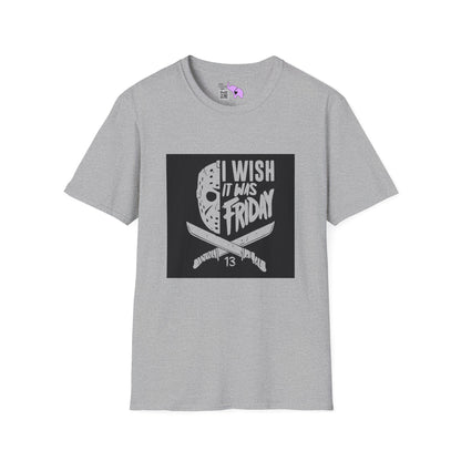 Jason Voorhees I Wish It Was Friday Adult T-shirt