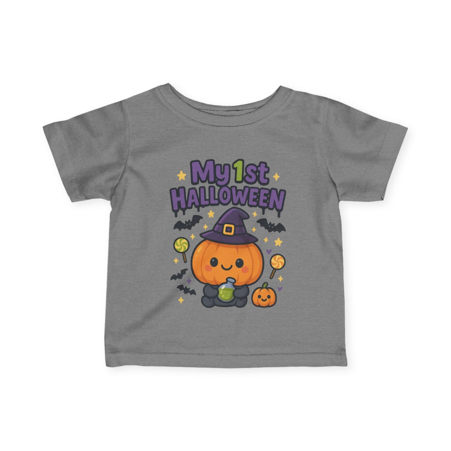 My 1st Halloween (Cute Pumpkin) Infant Soft T-Shirt