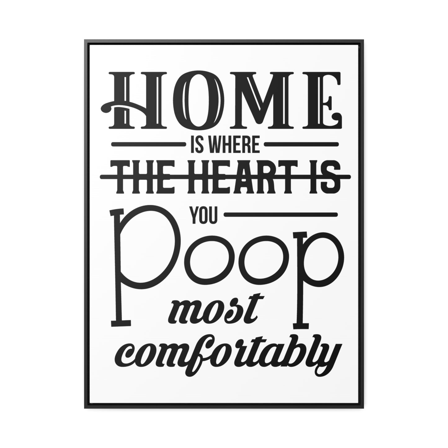 Home is Where... Canvas Wraps, Vertical Frame