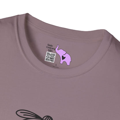 Peace (Vertical, Floral) Adult T-shirt