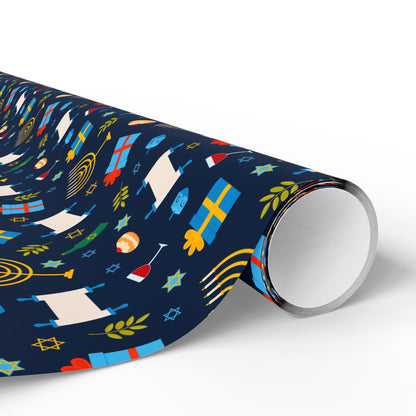 Shine & Celebrate Hanukkah Wrapping Paper