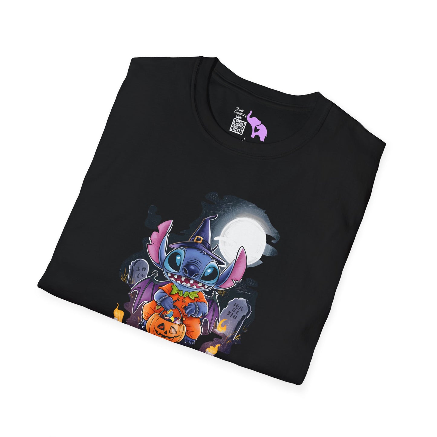 Halloween Stitch Full Moon Adult T-shirt