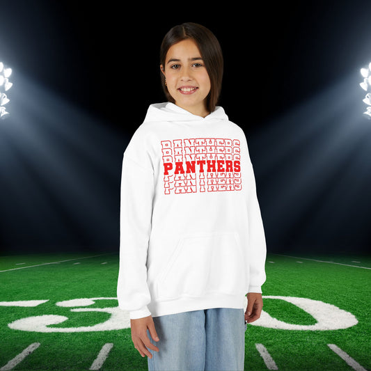 Panthers (Stacked) Youth Heavy Blend Hoodie