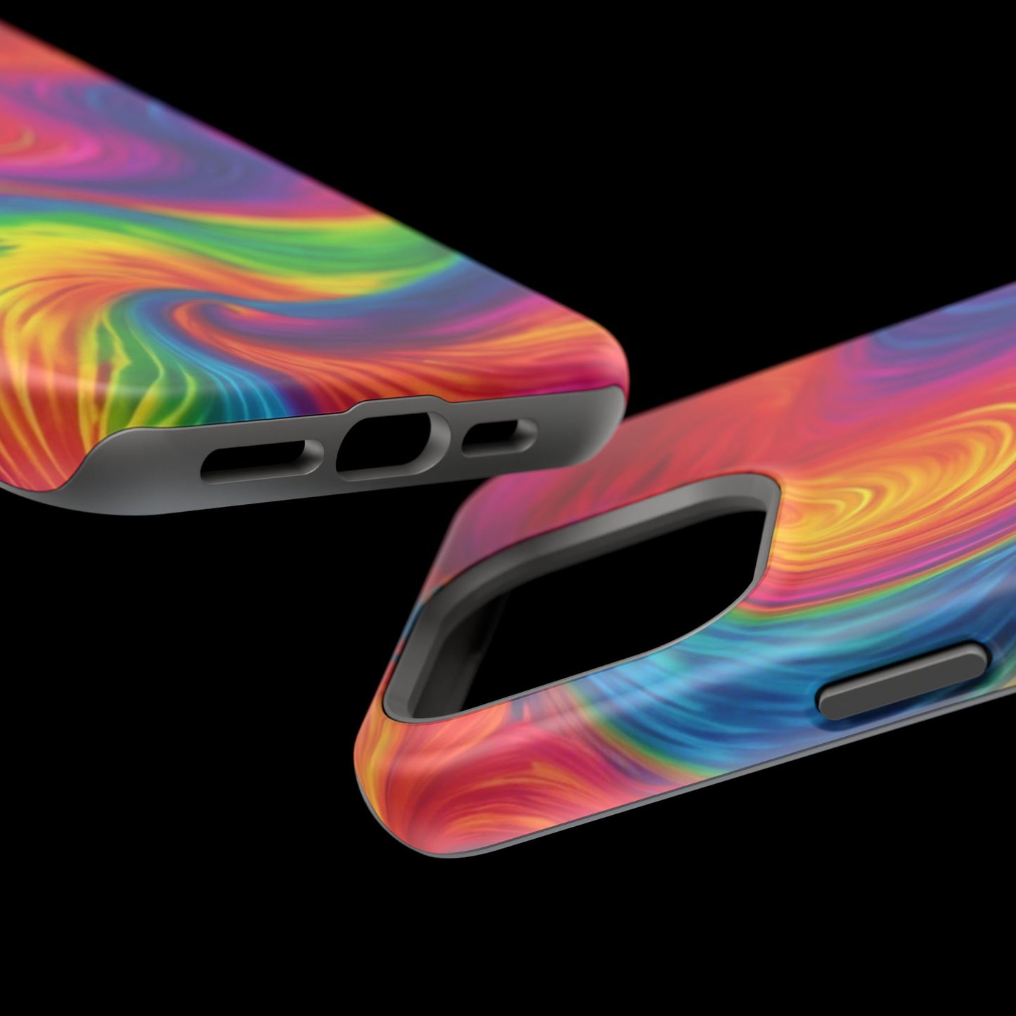 Tie Dye Color Swirl MagSafe® Compatible Tough Case for iPhone