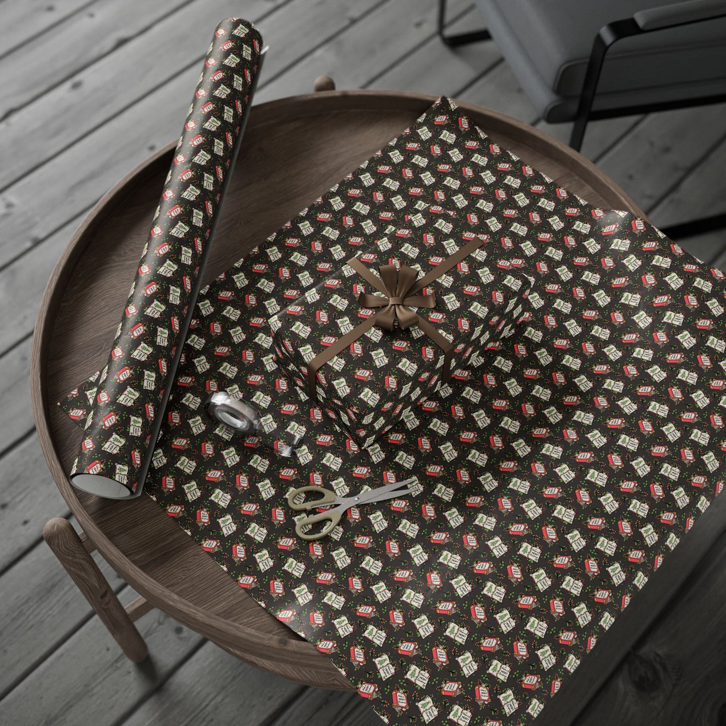 Book Lover's Merry Christmas Wrapping Paper