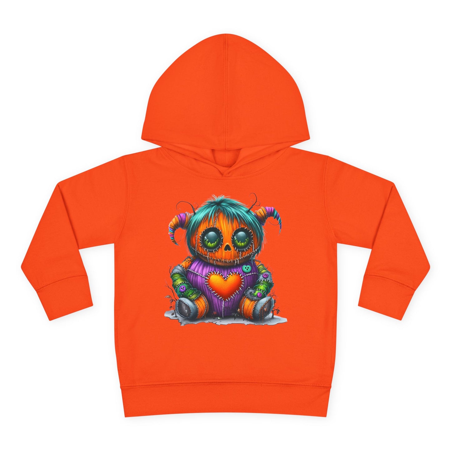 Patchwork Pumpkin Heart Toddler Hoodie