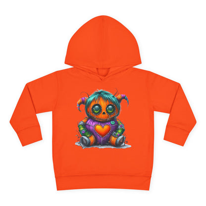 Patchwork Pumpkin Heart Toddler Hoodie