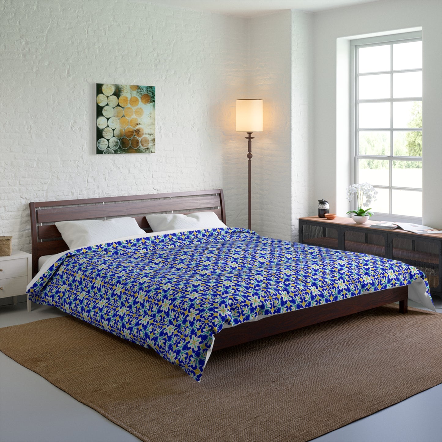 Blue Horizon Mosaic Comforter