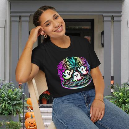 Neon Boo Adult T-shirt