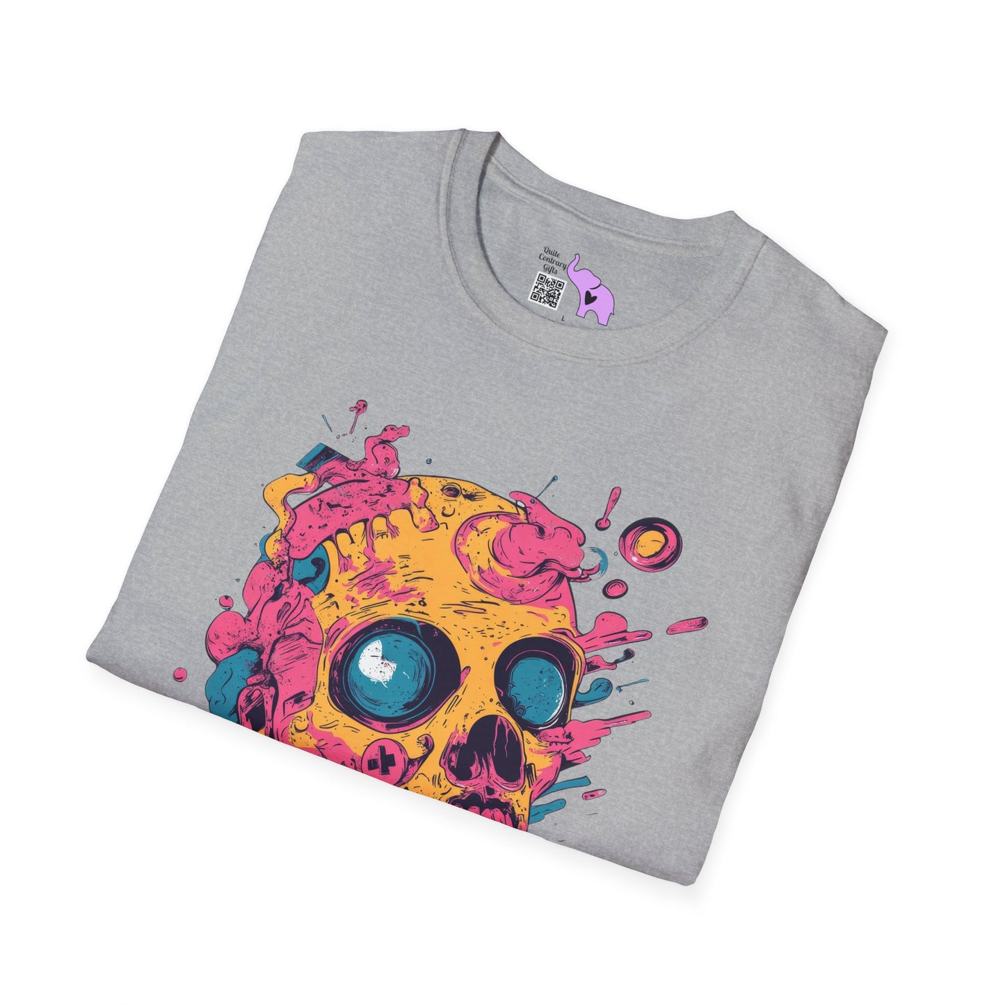Sleepy Skull Adult T-shirt