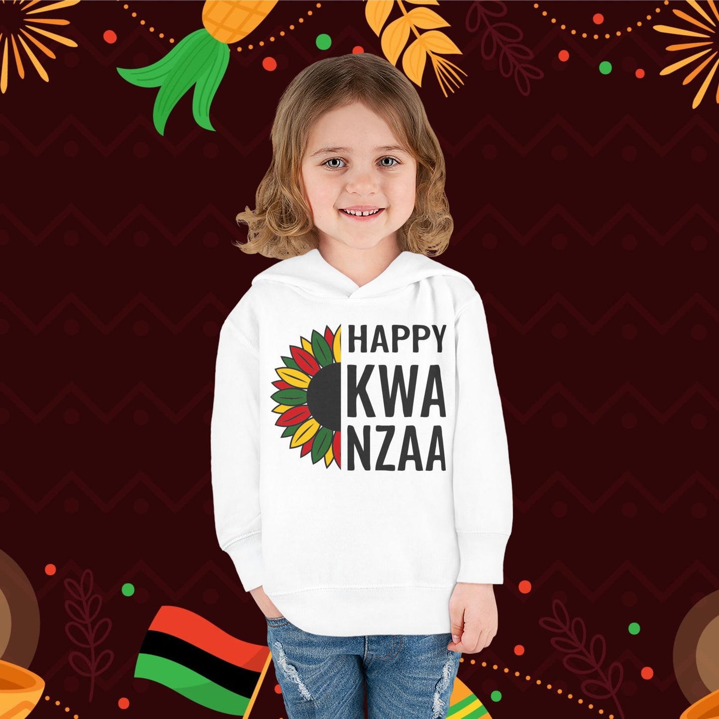 Happy Kwanzaa (Sunflower) Toddler Hoodie