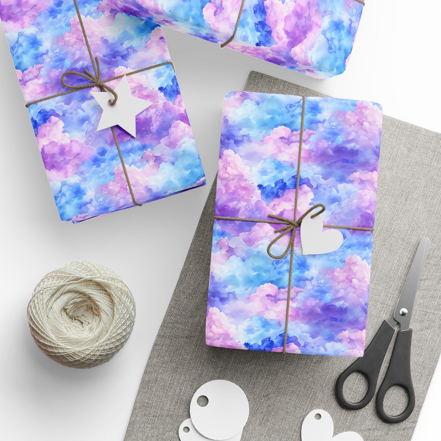 Pastel Clouds Wrapping Paper